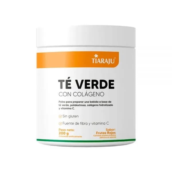 Té verde con colágeno - frutos rojos - Tiaraju 200g