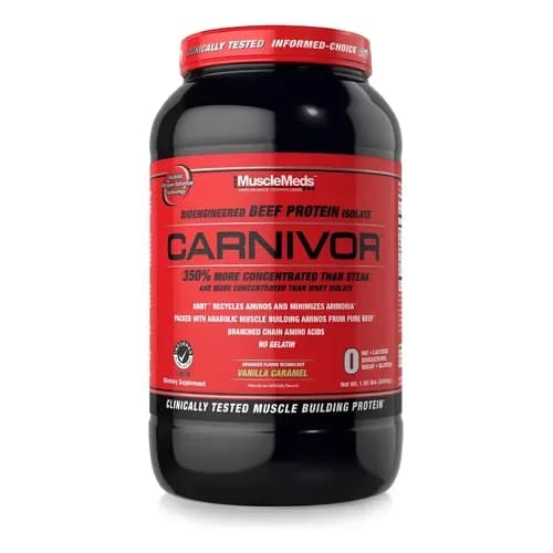 Whey protein isolate Carnivor - vanilla caramel - MuscleMeds 949g