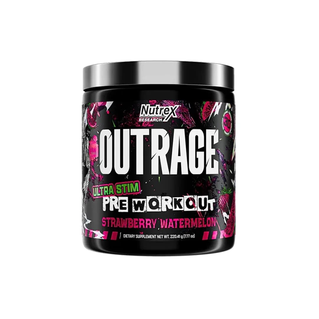 Pré treino Outrage - strawberry watermelon - Nutrex 220g