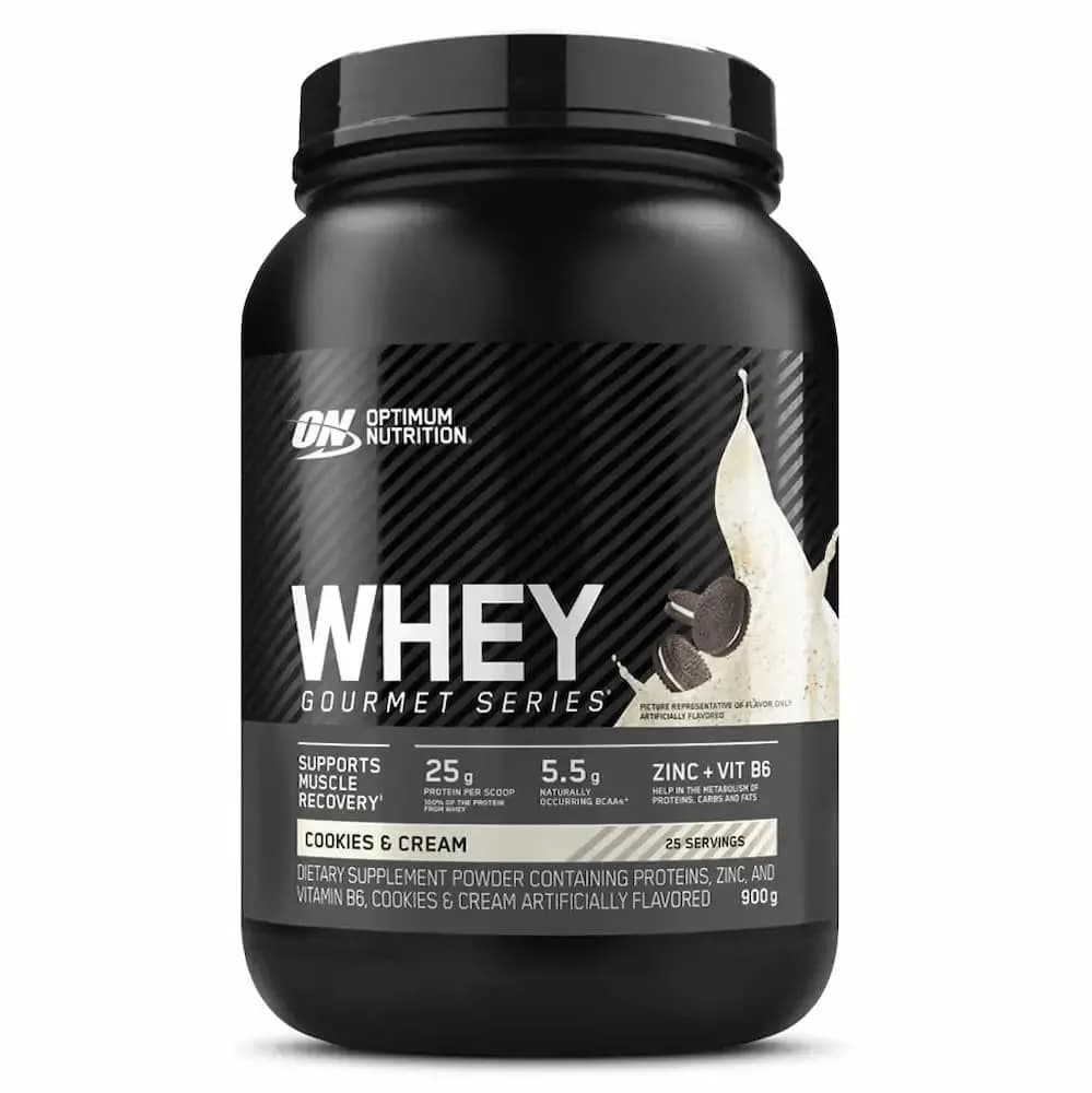 Whey protein Gourmet series - cookies and cream - Optimum Nutrition 900g