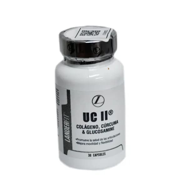 UC II colágeno, cúrcuma e glucosamine 30 cápsulas - Landerfit