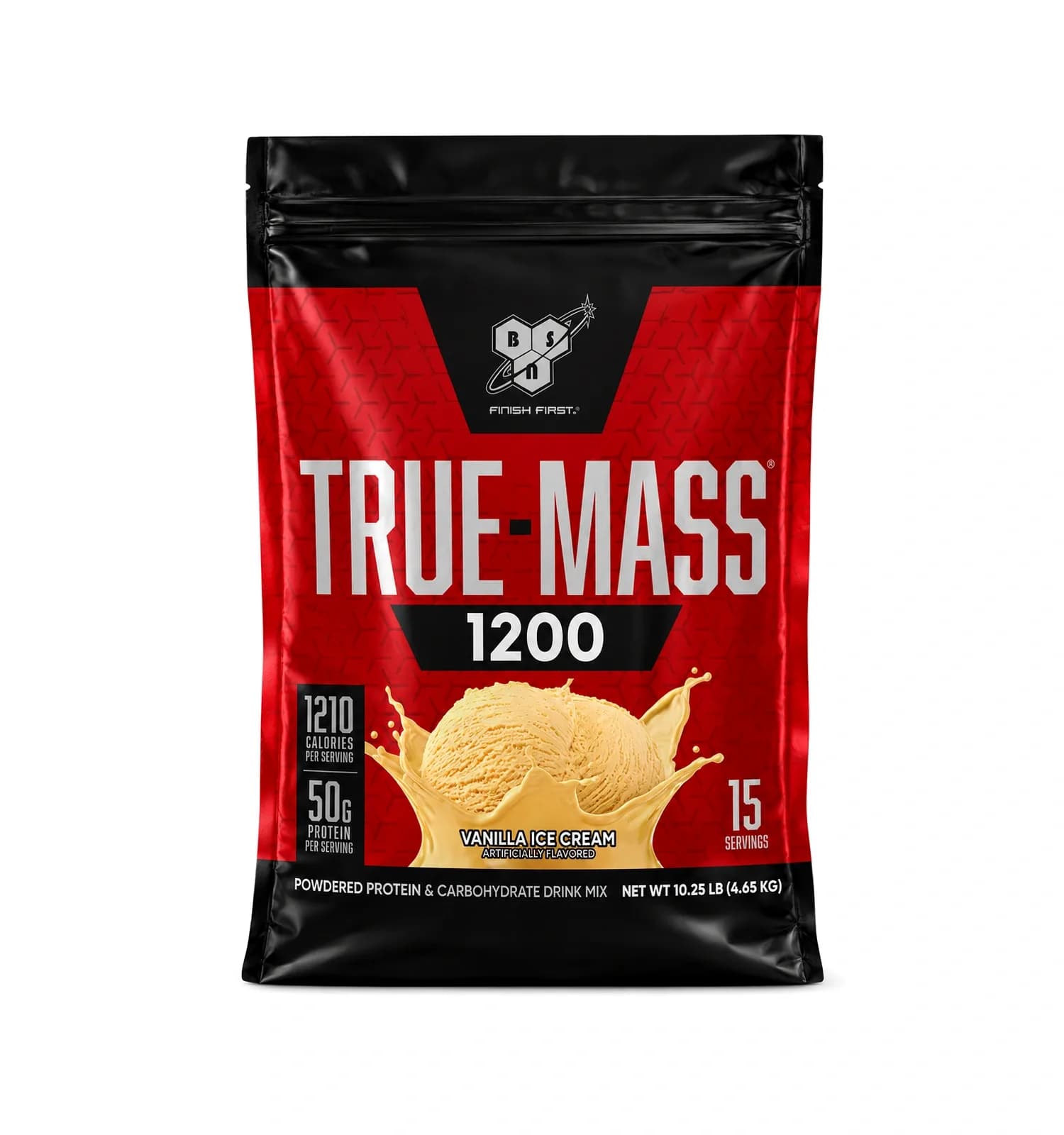 Whey protein True Mass - vanilla ice cream - BSN