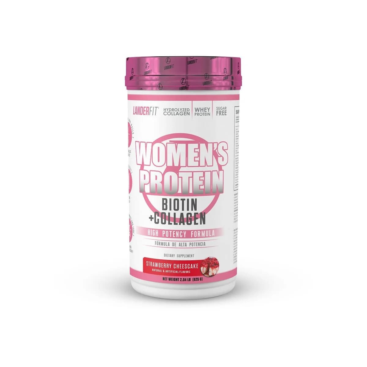 Whey protein - strawberry cheesecake - Landerfit 925g