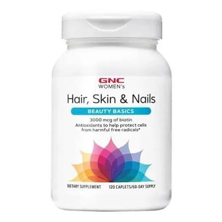 Hair, skin & nails women's - biotin 3000mcg - GNC 120 cápsulas