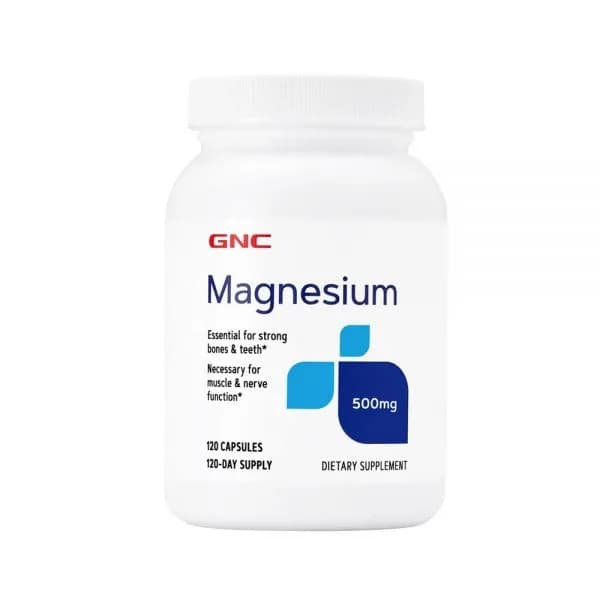 Magnesium 500mg - GNC 120 cápsulas
