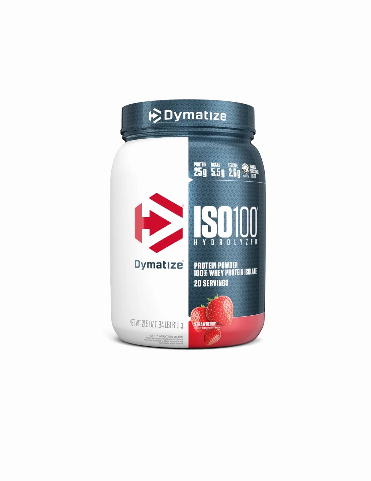 Whey protein isolate - strawberry - Dymatize 610g