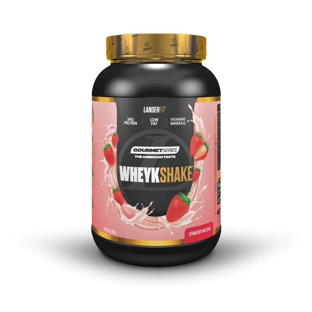 Whey protein WHEYKSHAKE - strawberry milkshake- Landerfit 450g