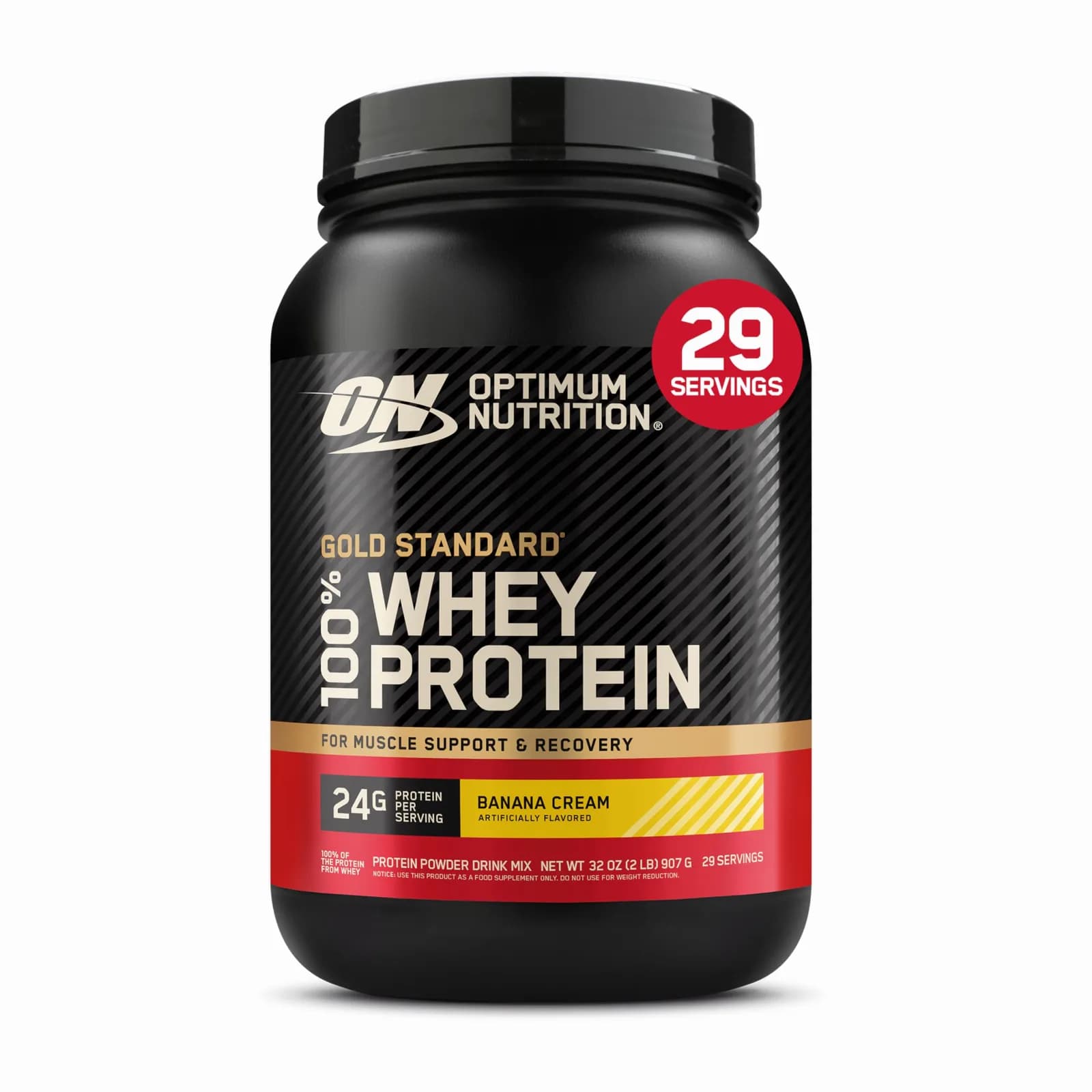 Whey protein gold 100% - banana cream- Optimum Nutrition 907g